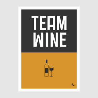 Postkarte Wein TEAM WINE
