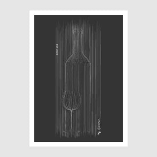 Postkarte Wein BOTTLELINE, slate