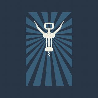 Wine T-Shirt CORKSCREW - Men's