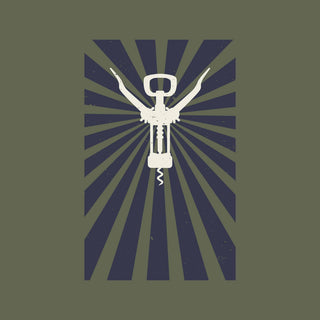 Wine T-Shirt CORKSCREW - Men's