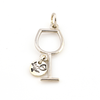 Schmuck Anhänger WEINGLAS aus Silber (925)