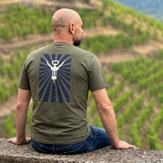 Wine T-Shirt CORKSCREW - Men's