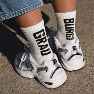 Weinsocken GRAU BURGUNDER unisex in Pre-Order