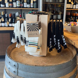 Weinsocken und Weinglasmarkierer in der Vinothek Genusszimmer in Koblenz