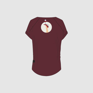 HEAD OVER HEELS – T-Shirt Burgundy